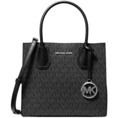 Сумка кросс-боди MICHAEL KORS, фактура зернистая, тиснение, матовая, перфорированная, гладкая, рельефная, black