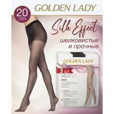 Колготки Golden Lady Vely, 20 den, 3 шт., размер 5, nero