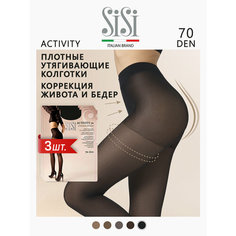 Колготки Sisi, 70 den, 3 шт., размер 4, nero