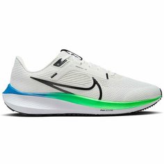 Кроссовки NIKE, размер 10 US, белый/зеленый/черный