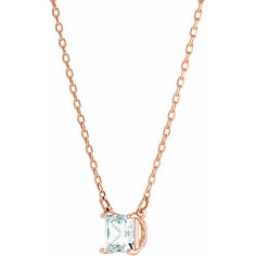 Колье SWAROVSKI, кристаллы Swarovski, длина 38 см, золотистый