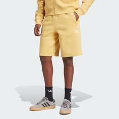Шорты спортивные adidas Originals Trefoil Essentials, размер XS, бежевый