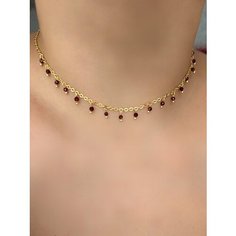 Колье, длина 39 см, коричневый Mgc Minerals