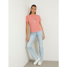 Футболка GUESS, размер XS, коралловый