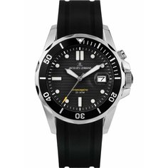 Наручные часы JACQUES LEMANS Hybromatic, черный/серебристый
