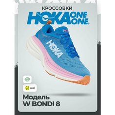 Кроссовки HOKA W BONDI 8, полнота B (US)/ на среднюю стопу, размер 40 EU / US 8B, синий