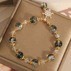 Браслет-цепочка, 1 шт., серебристый, золотистый Нет бренда