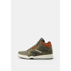 Кроссовки Reebok Royal BB4500 Hi2, размер 9,5 US, зеленый/серый/оранжевый