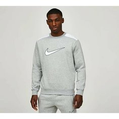 Лонгслив спортивный NIKE NSW SP FLC CREW BB, размер XS, , серый