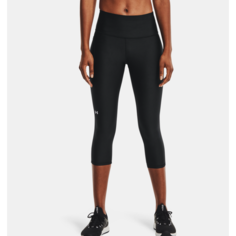 Капри спортивные Under Armour HeatGear No-Slip Waistband, размер XS, черный