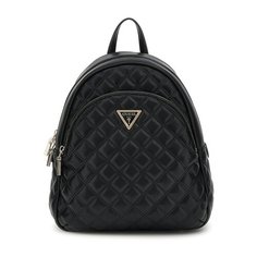 Рюкзак GUESS, фактура стеганая, черный