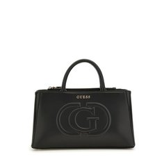 Сумка GUESS, фактура гладкая, черный