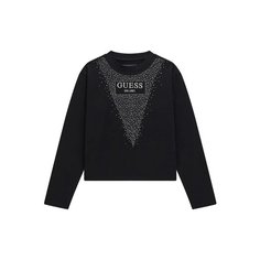 Лонгслив GUESS, размер 7, черный