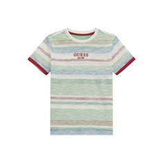 Футболка GUESS, размер 7 лет, белый/зеленый