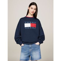 Свитшот Tommy Jeans, размер M, , темно-синий