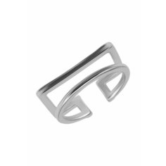 Кольцо-кулон OTOKODESIGN, безразмерное, ширина 6 мм, серый металл