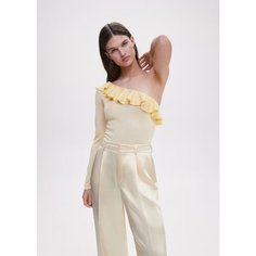 Свитер MANGO, размер 40, , желтый