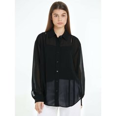 Рубашка CALVIN KLEIN, размер 42, черный