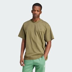 Футболка спортивная adidas Originals Adicolor Contempo, размер XL, оливковый