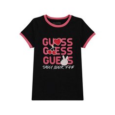 Футболка GUESS, размер 10 лет, черный