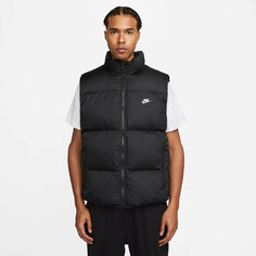 Жилет NIKE sportswear club primaloft mens water repellent puffer vest, размер L, черный