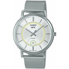 Наручные часы CASIO Collection, белый, желтый, серебряный