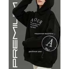 Худи Ns clothes, размер 40-44, , черный