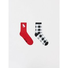 Носки Sela 2 пары, размер 22/23, , мультиколор