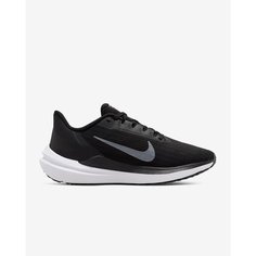 Кроссовки NIKE Air Winflo 9, размер 7US, черный/белый/серый