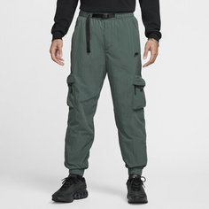Брюки карго NIKE Tech Mens Woven Cargo Pants, размер S, серо-зеленый