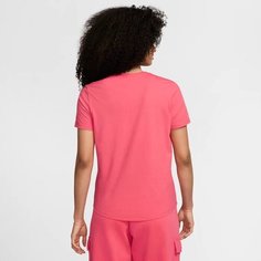 Футболка NIKE Essential ICON Futura Tee, размер L, Aster Pink/White
