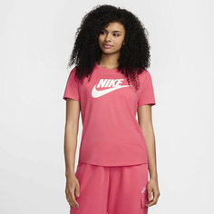 Футболка спортивная NIKE Essential ICON Futura Tee, размер XS, Aster Pink/White