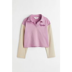 Свитшот H&M, размер 158/164, светло-фиолетовый/бежевый