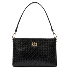 Сумка KEDDO COUTURE, фактура плетеная, черный