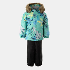 Комплект верхней одежды Huppa Lasse, размер 098, , мята с принтом/ темно-серый