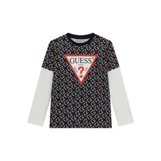 Лонгслив GUESS, размер 14 лет, синий