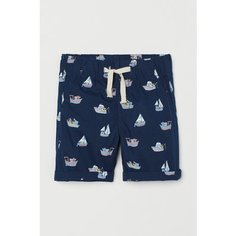 Шорты спортивные H&M, размер 74, dark blue/boats