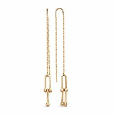 Серьги цепочки Diamant online, красное золото, 585 проба, длина 7.1 см