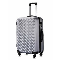 Чемодан Lcase, 75 л, размер M, серый