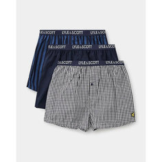 Трусы Lyle & Scott LENNY, комплект из 3 шт., размер XL, синий