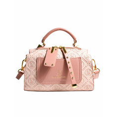 Сумка барсетка BeiBaoBao, фактура рельефная, розовый