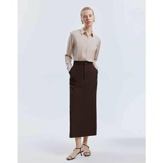 Юбка Gloria Jeans GJ BLACK, размер S (40-42), коричневый