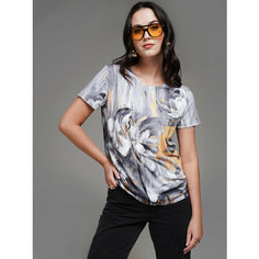 Футболка SAHAR, размер XS, серый/желтый