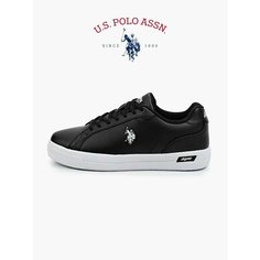 Кеды U.S. POLO ASSN., размер 37, черный
