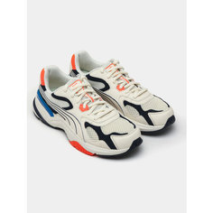 Кроссовки PUMA Supr, размер 41 EU, черный, оранжевый, синий, белый