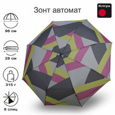 Мини-зонт Knirps, зеленый, серый, черный, бордовый