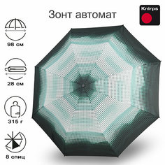 Мини-зонт Knirps, зеленый, черный
