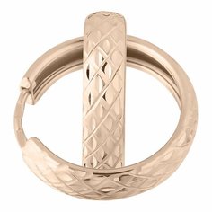 Серьги конго Diamant online, красное золото, 585 проба, размер 16 мм, , золотистый