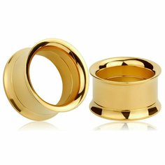 Серьги одиночные, размер 22 мм, золото Lucky Hole