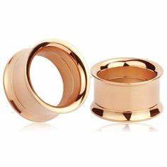 Серьги одиночные, размер 25 мм, розовое золото Lucky Hole